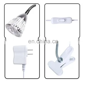 Single Head Table Desk Lamp Indoor Hydroponic Plant 5W Led Full Spectrum Grow Bulb Light thumbnail-5