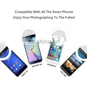 Customized Logo Cellphone LED Selfie Ring Light 36 LED Universal Ring Mounted for Smartphones thumbnail-6