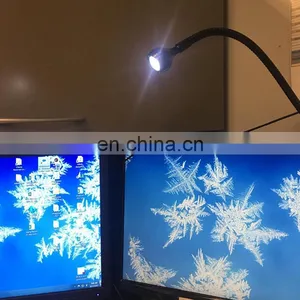 Clip-on Table Lamp Flexible Goose Neck Adjustable, 1 W Eye Protection Clip Light for Desk Bed Computer and Music Stand thumbnail-3