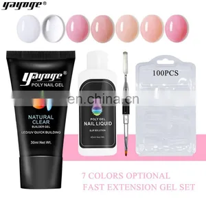 Cleaner Plus 30ml 7 Colors 4pcs False Nail Tips 100 Pcs Nail Extension uv Gel Kit Beauty Personal Care thumbnail-3