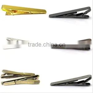 Men Metal Multi Colors Solid Simple Necktie Tie Bar Clasp Clip Clamp Pin 5pcs thumbnail-1