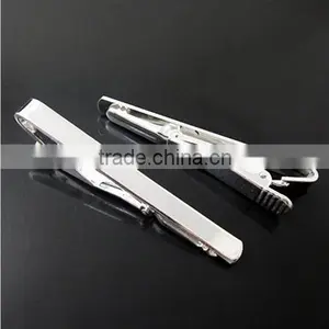 Gentleman Necktie Metal Simple Style Tie Bar Clasp Pin Clip Practical Silver thumbnail-1