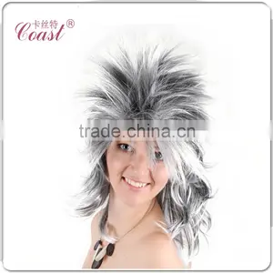 Cheap Fashion Rock Star Fake Spiky Punk Synthetic Hair Wig thumbnail-3