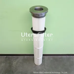 178x1000mm UTERS Stainless Steel Flange Hoisting Back Blow Dust Filter Element thumbnail-1