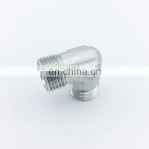 Parker Steel Zinc Plated Hydraulic Elbow Threaded Adapter, 4EMK4S, G 1/4 Male G 1/4 Male thumbnail-5