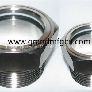 Bsp G3/4 Inch Stainless Steel 304 Oil Level Sight Glass Liquid Level Checking Viewports thumbnail-1