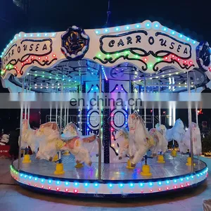 Outdoor Game Children Amusement Park Electric Equipment Amusement Rides Merry go Round Horse for Sale thumbnail-2