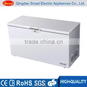 Portable Top Open Solid Door Deep Chest Chiller Freezer With Wheels thumbnail-5