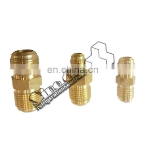 HVAC Air Conditioner Nut Fitting Coupling Connector Adapter Copper Refrigeration Forged Flare Brass Flare Union thumbnail-5