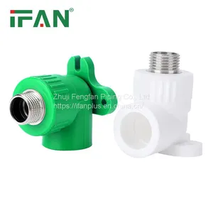 IFAN Hot Sale PPR Pipe Fitting Plastic PPR Male Thread Green Elbow thumbnail-3