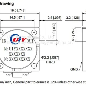 UIY Wide Range RF Drop-in Isolator From 0.6 to 5 GHz (TAB) thumbnail-4