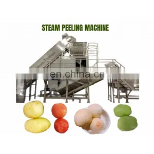 Industrial High Pressure Potato Instant Steam Peeling Machine for Frozen French Fries thumbnail-5