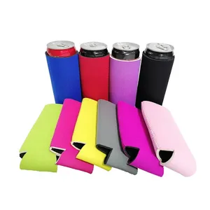 Factory Wholesale Sublimation Blank Beer Can Cooler Sleeve Foam 12 oz Insulated Neoprene Custom Coozies thumbnail-1