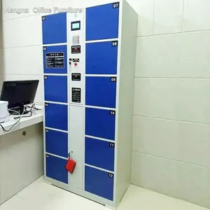 China Factory Wholesales Wireless Smart E-Locker With Barcode Access | Perfect for Secure Luggage and Personal Item Storage at Airports thumbnail-1