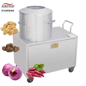 Automatic Potato Peeler Machine; Small Commercial Potato Skin Remover; Ginger Peeler and Washer; Sweet Potato Skin Remover; Olive Pe thumbnail-1