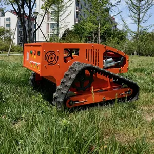 Industrial Cordless Cutting Height 10-150mm Adjustable Remote Distance 200M Remote Controlled Grass Cutter Machine thumbnail-3