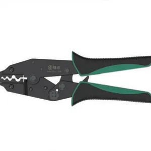 Heavy-Duty Non-Insulated Open Barrel Terminal Ratchet Crimping Plier, 0.5~10mm² Bare Lug Wire Crimper thumbnail-1