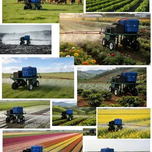 Agriculture Robot Sprayer 600L Remote Control Spray Machine With 13kW Gasoline Engine and Folding Boom thumbnail-3