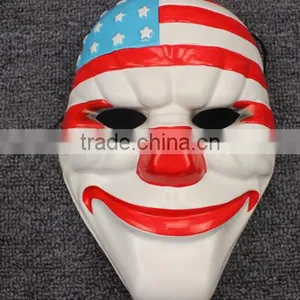 2016 High Imitation PVC New Year Mask Payday 2 Mask (Dallas /Chains /Hoxton / Wolf) Dallas Heist Joker Props Cosplay Mask thumbnail-2