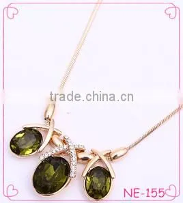 2016 Fashion Long Chain Crystal Pendant Necklace Simple Design Women Jewelry thumbnail-1