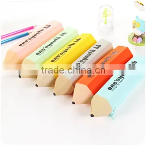Colorful Pencil Shape Pen Cases/silicone Pen Bag thumbnail-2