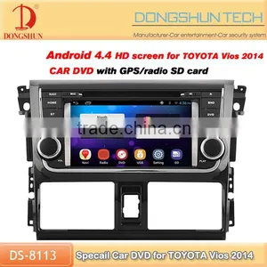 Hotsale Android 7 Inch 2 Din Car DVD Player for Toyota Vios 2014 Connect to Mobile thumbnail-1