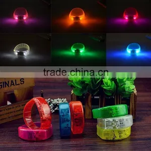 2016 Hot Sales Light Up Bracelets Wristband LED Flashing Rave Sound Control Multi-Color Cool thumbnail-1