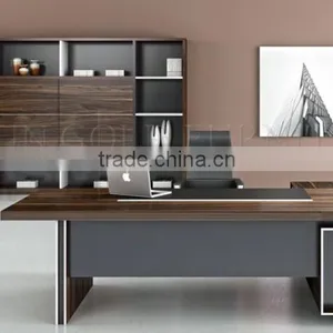 Modern Luxury Office u Shape Desks,computer Table With Bookshelf (SZ-ODB355) thumbnail-4