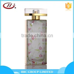 BBC Metallic Series - MF018 Hot Selling Female Flower Printed Glass Bottles Natural Chinese Perfume thumbnail-1