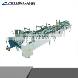 ZH-1450PC ZH-1080 High Speed Paper Cardboard File Folder Making Machine, Automatic Carton Box Making Machine Prices thumbnail-5