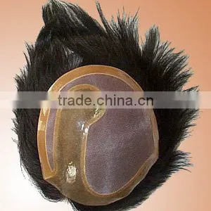 Wholesale Price Toupee for Men Natural Toupee for Black Men thumbnail-2