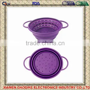 Collapsible Silicone Fruit Food Strainer Basket thumbnail-1
