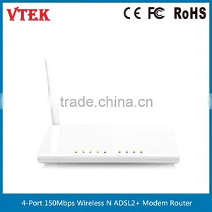 4-Port 150Mbps Wireless N ADSL2/2+ Modem Router With External Antenna thumbnail-2