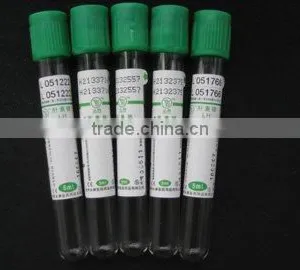3ml Disposible Vacuum Blood Collection Heparin Tube(green Cap) thumbnail-1