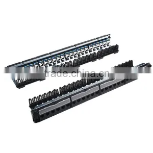 19 Inch UTPor STP Cat5e Cat6 24 Port Patch Panel thumbnail-1