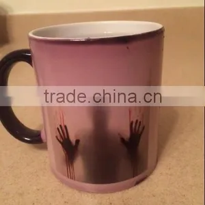 Custom Morphing Mugs the Walking Dead Coffee Tea Milk Hot Cold Heat Sensitive Color Changing Black and White 11 Oz Ceramic Mug thumbnail-2