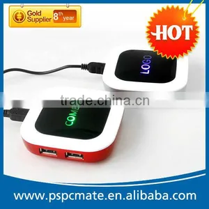 4 Ports Usb Hub and With Card Reader Gracious Surface 4 Port USB HUB With Lighting Logo thumbnail-1