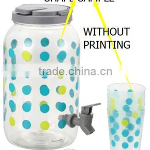 BPA Free FDA Plastic Drinkware 3.8L Drink Dispenser Set With Seal Ring and Tap thumbnail-2