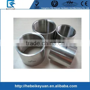 Stainless Steel Casting Pipe Fittings 304 316 150PSI 1 1/4" Threaded Female NPT Full Coupling thumbnail-1
