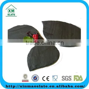 [factory Direct] 24x18cm Cut Edge Leaf Shape Slate Plate Item CP-2418ID1A thumbnail-1