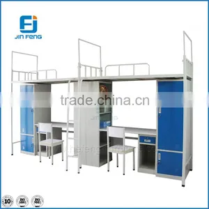 Double Bunk Bed With Desk thumbnail-3