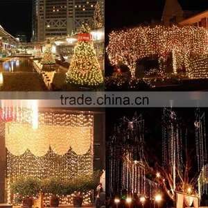 Christmas Decoration 3m Droop 300cm Curtain Icicle String Led Lights AC110V For Outdoor New Year Garden Mas Wedding Party thumbnail-1