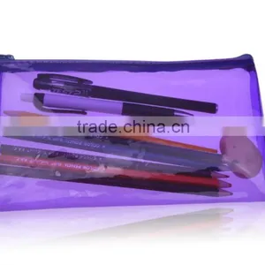 PVC Plastic Pencil Case With Funny Zipper for School Kids thumbnail-2