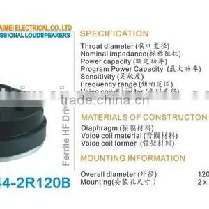 44.4mm Hi-fi Multimedia Active Speaker System Speaker Driver thumbnail-1