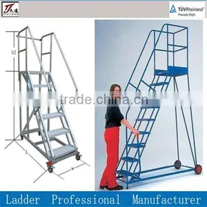 Metal Steel Mobile Step Ladder thumbnail-1