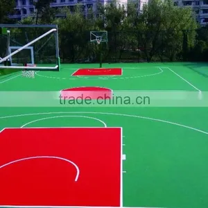 Silicon PU Malfunctional Basketball Court and Badminton Court Flooring Materials thumbnail-5
