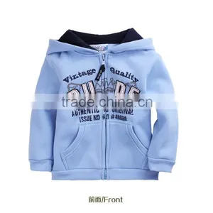 Zipper Sportswear Jogging Long Sleeves Children Boys Fleece Hoodie Jacket Coat Winter Spring Zipper Hood Fleece Kids Outerwear thumbnail-3