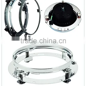 7 Inch Round Motorcycle Headlight Ring Mounting Bracket for Harley Davidso-n Headlight Mount Bracket for Motorbike Bicycles thumbnail-1