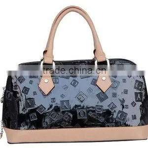 2012 NEWEST and Fashion Lady Black PU Handbags in Name Brand thumbnail-1