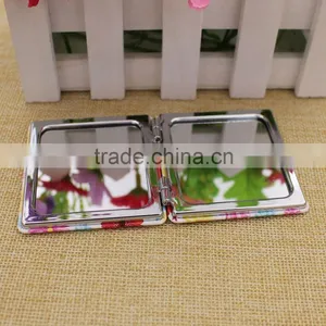 Custom Mini PU Leather Mirror Pocket/flowers Pocket Mirror/ Cosmetic Mirror for Promotion Gifts Supplier's Choice thumbnail-5